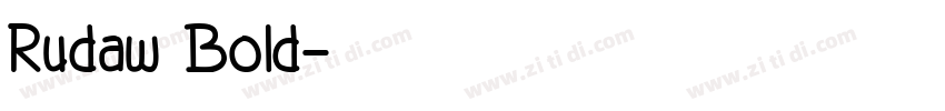 Rudaw Bold字体转换